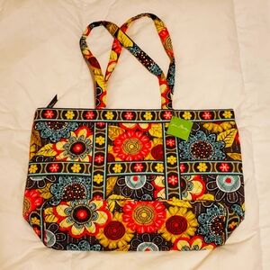 Vera Bradley Brand New Never Used Large Tic Tac Tote Bag